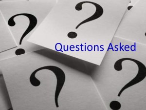 Questions Asked
