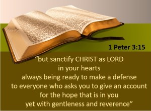 Always being ready to make a defense