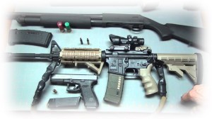 taking up arms for home defense