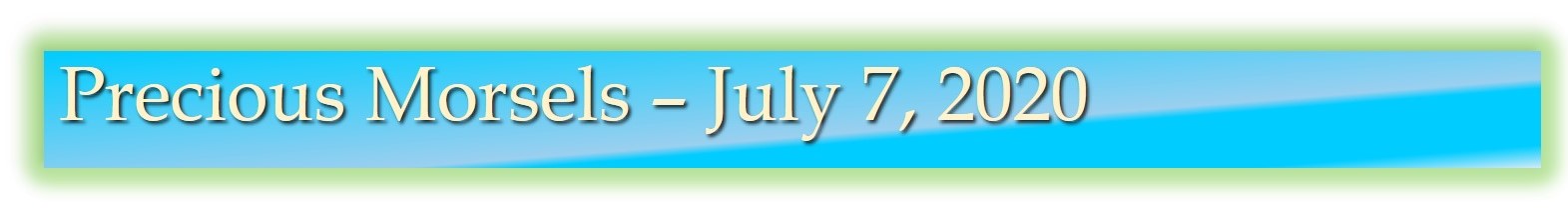 Precious Morsels July 7, 2020