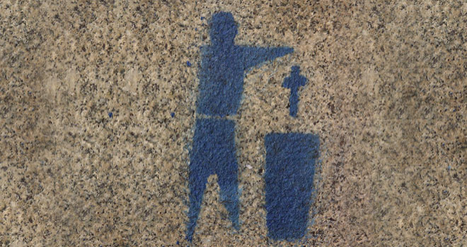 Apostasy throwing cross away