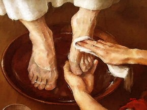JESUS washing the disciple feet